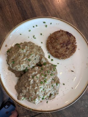 biscuits and gravy  at Good Intentions in St Petersburg