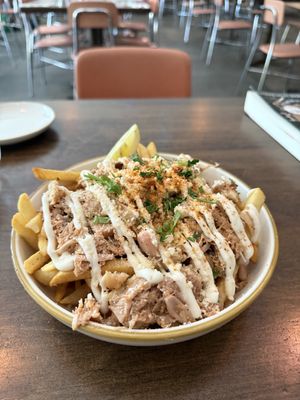 Crab fries  at Good Intentions in St Petersburg