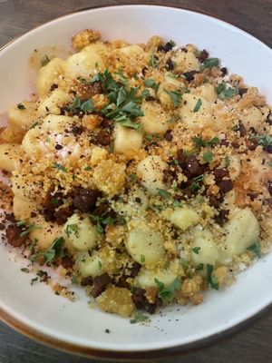 Seasonal gnocchi  at Good Intentions in St Petersburg