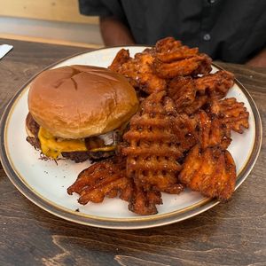 rodeo burger at Good Intentions in St Petersburg