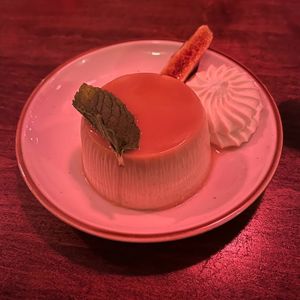 flan at Good Intentions in St Petersburg