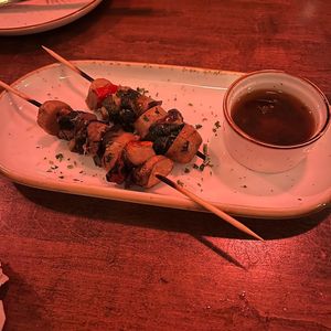 scallop skewers at Good Intentions in St Petersburg
