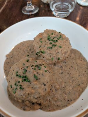Biscuits and Gravy at Good Intentions in St Petersburg