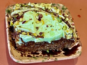 Carrot cake   at Zappa's in Totnes