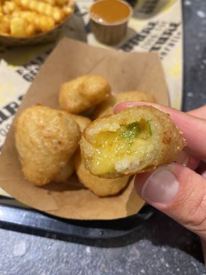 Cheezy goodness with the best sauce- the Monkey one  at VINCENT - The Playce in Berlin