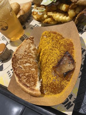 The curry wurst (single)  at VINCENT - The Playce in Berlin