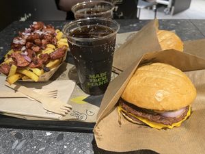 the double smash burger is INCREDIBLE   at VINCENT - The Playce in Berlin