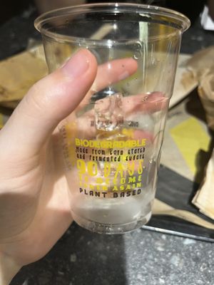 nice climate friendly cups 🙏  at VINCENT - The Playce in Berlin