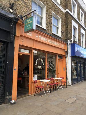 Outside   at Third Culture in East London