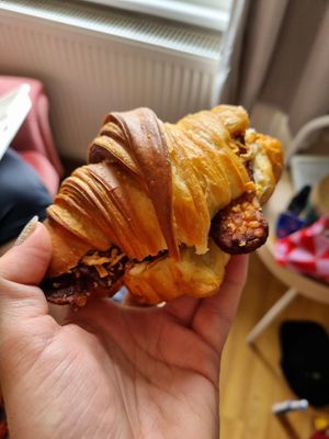Breakfast croissant at Third Culture in East London