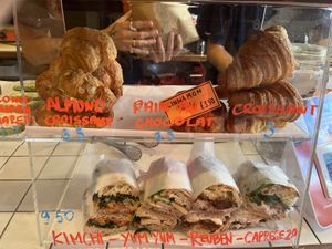 Pastry and sandwiches   at Third Culture in East London