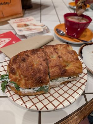 Caprese sandwich at Third Culture in East London