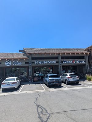 Next to Hinoki Poke and Pizza Guys in the corner at Everbowl in Reno