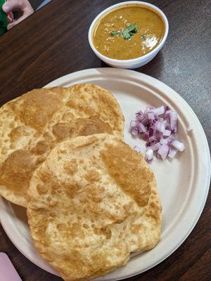 Chole Bhature (vegan) at Madras Cafe in Appleton