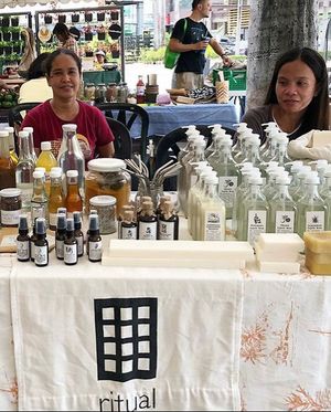 Ritual Stall that sells vegan and cruelty-free products and other vegan food staples. at Good Food Sundays in Mandaluyong