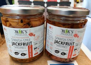 Must try Jack's Spanish Style Jackfruit Sardines! You can also find them on Lazada or you can order directly from their IG/FB accounts.

https://www.instagram.com/jacksproduce

https://www.facebook.com/jacksproduceph/ at Good Food Sundays in Mandaluyong