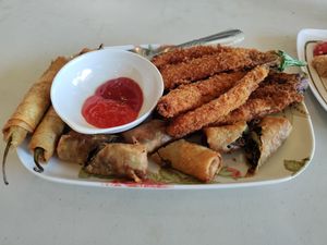 Fried appetizers at Good Food Sundays in Mandaluyong