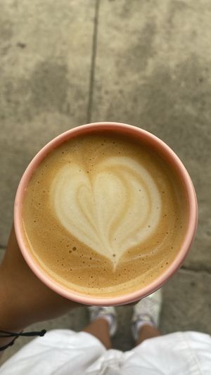 salted caramel latte from dwa  at Good Food Sundays in Mandaluyong