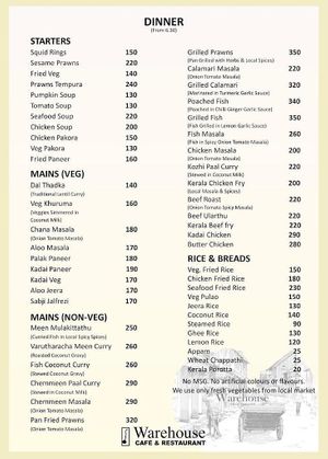  at Warehouse Cafe in Fort Kochi