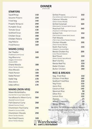   at Warehouse Cafe in Fort Kochi