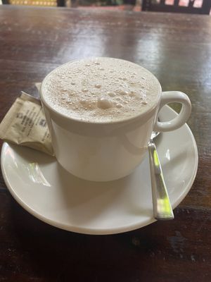 Coconut milk cardamom chai ☕️🫖  at Warehouse Cafe in Fort Kochi