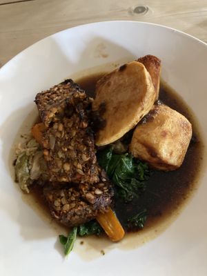 Vegan nut roast  at Dabbling Duck in Kings Lynn