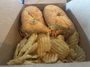 Hoisin tofu bahn mi  at Broken Top Bottle Shop and Ale Cafe in Bend