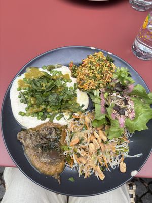 Vegan plate of the day   at La Forge des Halles in Chambery