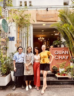 Our staff   at Heal & Celeb Vegan Restaurant in Ho Chi Minh City