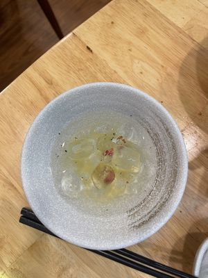 Unwanted ice   at Heal & Celeb Vegan Restaurant in Ho Chi Minh City