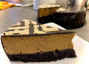 Coffee mousse at Mishto Café & Deli in Budapest