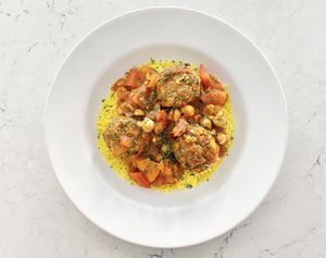 Vegan chraime with couscous   at Veganista HI in Honolulu