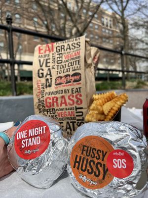 Burgers  at Slutty Vegan in Brooklyn