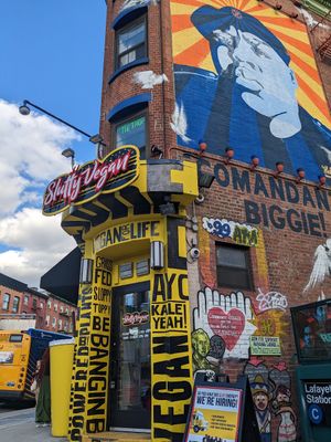 Outside at Slutty Vegan in Brooklyn