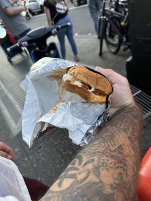 Chik’n head  at Slutty Vegan in Brooklyn