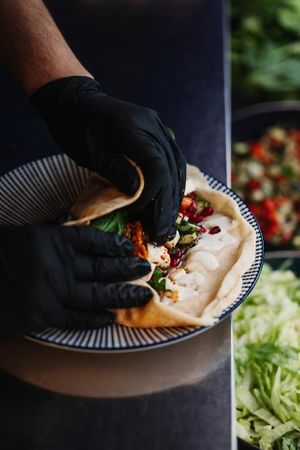 Falaffelsandwich at Onkel Salamat in Luzern