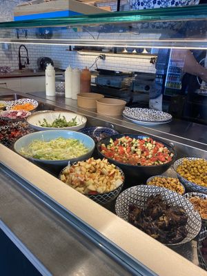 The food options  at Onkel Salamat in Luzern