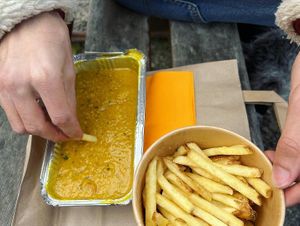 Dal and fries  at Chapati in Saint-malo