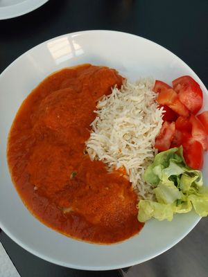 Vegan meatballs at Snack bar O 30 in San Jorge