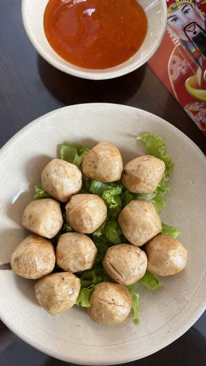 Vegan meat balls  at Mỹ Thoa Chay in Da Lat