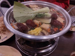 Tofu hotpot at Mỹ Thoa Chay in Da Lat