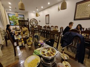 Restaurant interior at Mỹ Thoa Chay in Da Lat
