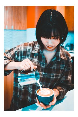 Coffee artistry at its finest. Watch our skilled barista create magic. at The Studio Beans in West Melbourne