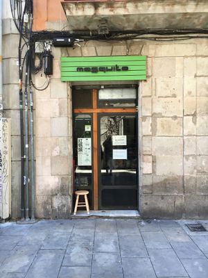 Outside  at Mosquito Tapas in Barcelona