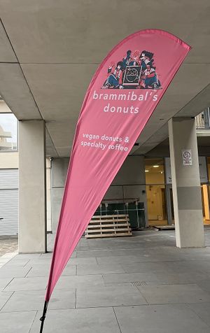 Flag  at Brammibal's Donuts - Altona  in Hamburg