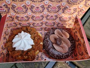 Carrot Cake & Mousse au Chocolate Donuts at Brammibal's Donuts - Altona  in Hamburg