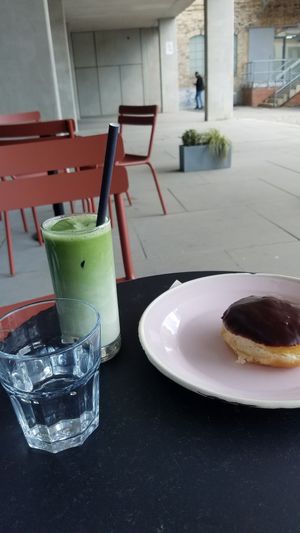 Iced matcha latte at Brammibal's Donuts - Altona  in Hamburg