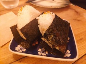 Onirigi de Spicy shiitake at Modoki Funky Roll in Barcelona