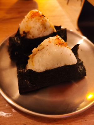 Onirigi de Spicy shiitake at Modoki Funky Roll in Barcelona