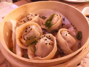 Mushroom gyosas at Modoki Funky Roll in Barcelona